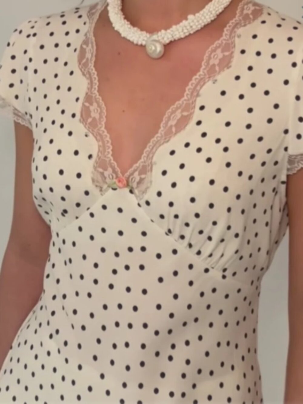 NWT RIXO Karia Top In Polka Dot